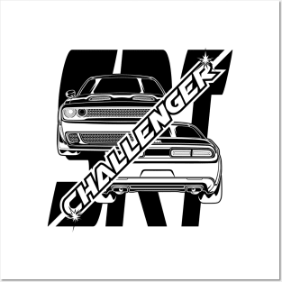 Challenger SRT (Black Print) Posters and Art